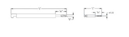 [ODB-12] Orthognathic Drill Bit For Surgical, Ø1.6mm, 70mm, 6mm