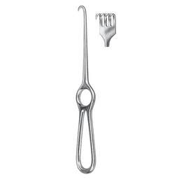 [RI-218-04] Volkmann Retractor, 4 Prongs, Sharp, 21.5cm