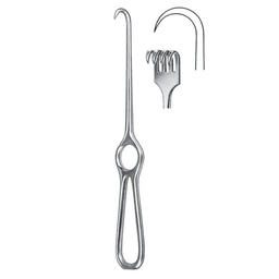 [RI-232-04] Kocher Retractor, 4 Prongs, Sharp, 22cm