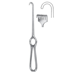 [RI-236-06] Kocher Retractor, 6 Prongs, Blunt, 22cm