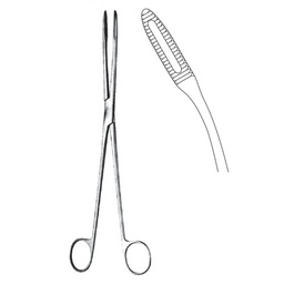 [RH-140-26] Maier Cotton Swab Forceps, Box Joint, Cvd, 26cm