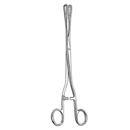 [RH-148-25] Rampley Cotton Swab Forceps, Screw Joint, 25cm