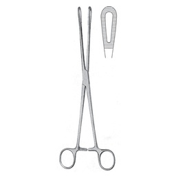 [RH-152-18] Rampley Cotton Swab Forceps, Box Joint, 18cm