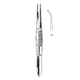 [RF-282-02] Micro Dressing Forceps, Plain, Fully Cvd, 12cm