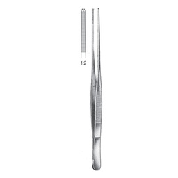 [RF-188-20] Brophy Tissue Forceps, 1x2 Teeth, Str, 20cm