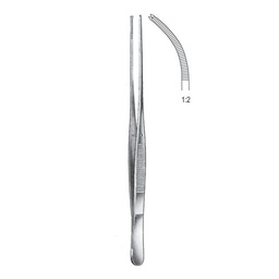 [RF-190-20] Brophy Tissue Forceps, 1x2 Teeth, Cvd, 20cm