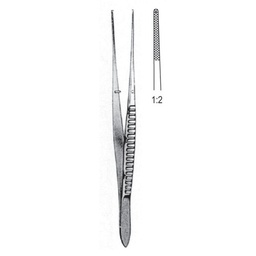 [RF-224-15] Waugh Tissue Forceps, 1x2 Teeth, 15cm