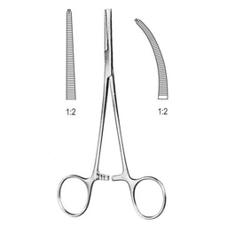 [RG-206-15] Leriche Artery Forceps, 1x2 Teeth, Str, 15cm