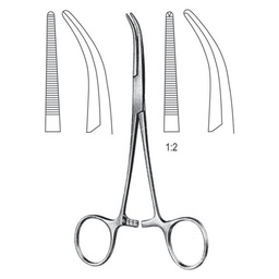 [RG-214-14] Dandy Artery Forceps, 1x2 Teeth, 14cm