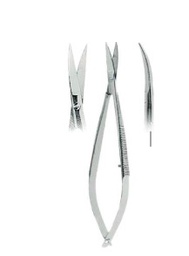 [RDB-755-11] Noyes (Castroviejo)   Gum Scissors Curved, very thin beaks Fig. 1(12cm)