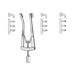 [RJ-108-10] Alm Self Retaining Retractor, Sharp, 10cm