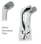 [RDJ-100-79/A] Extracting Forceps with Coderella handle With serrated tips for Lower third molars  Fig. 79