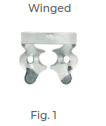 [RDJ-200-01] Premolars (winged) For general use with adjustable jaws according to gingival line shapes Fig. 1
