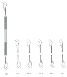 [RDJ-235-77] Distal Gingival Margin Trimmers, Black/77-78, Fig 1