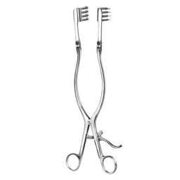 [RJ-224-02] Beckmann Adson Self Retaining Retractor, Sharp, 46x27mm, 31cm