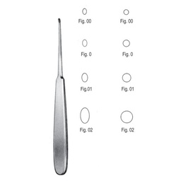 [RO-256-01] Williger Bone Curettes, 17.5cm, Fig. 01