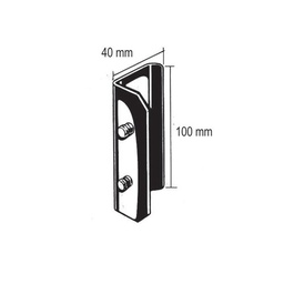 [RS-266-40] Interchangeable Blades,S/S, 40x100mm