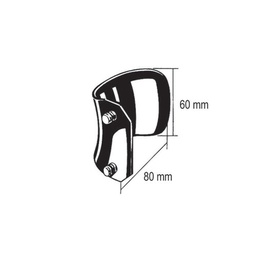 [RS-266-80] Interchangeable Blades,S/S, 80x60mm