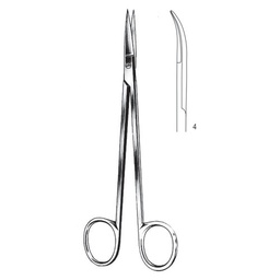 [RE-273-18] Kelly Abdominal Scissors, Fig 4, Cvd, 18cm