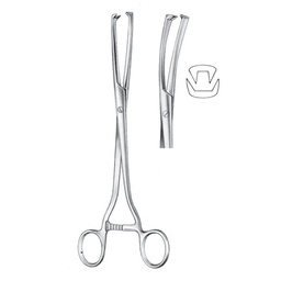 [RAE-416-10] Museux Tenaculum Forceps, 24cm (Curved Sideway) 10 mm