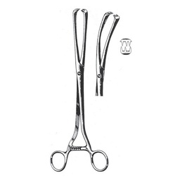 [RAE-424-09] Museux Tenaculum Forceps, 26cm (Curved Sideway) 9 mm